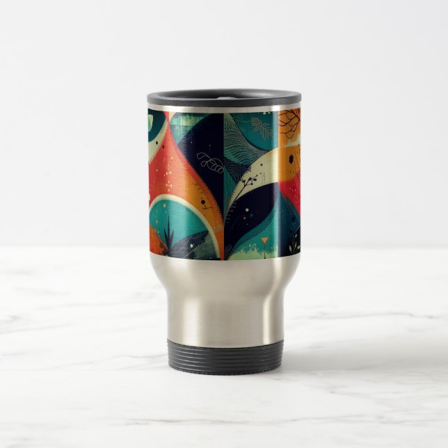 Taza De Viaje Resumen gráfico Viaje-Mug (Centro)
