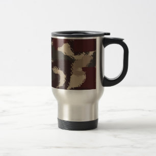 Taza De Viaje Resumen Modelo de camuflaje militar