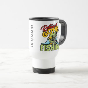 Taza De Viaje Retirado pescando personalizado