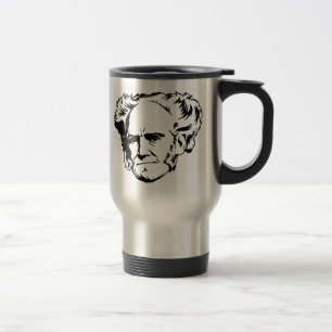 Taza De Viaje Retrato de Arthur Schopenhauer