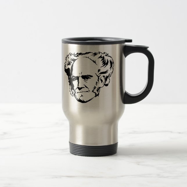 Taza De Viaje Retrato de Arthur Schopenhauer (Derecha)