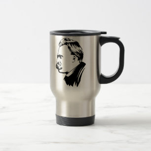 Taza De Viaje Retrato de Frederich Nietzsche