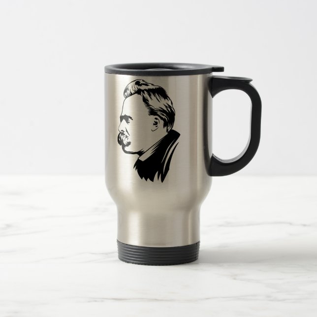 Taza De Viaje Retrato de Frederich Nietzsche (Derecha)