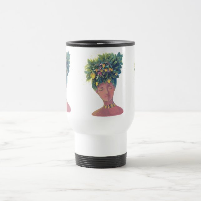 Taza De Viaje retrato de fruta (Centro)