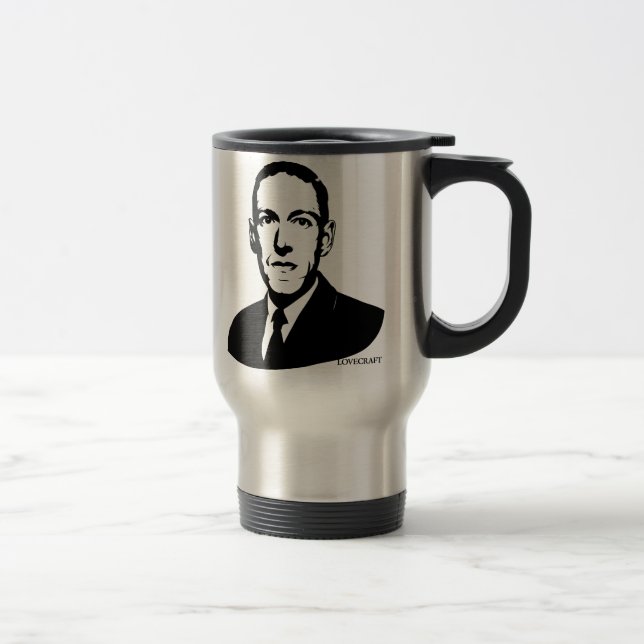 Taza De Viaje Retrato de HP Lovecraft (Derecha)