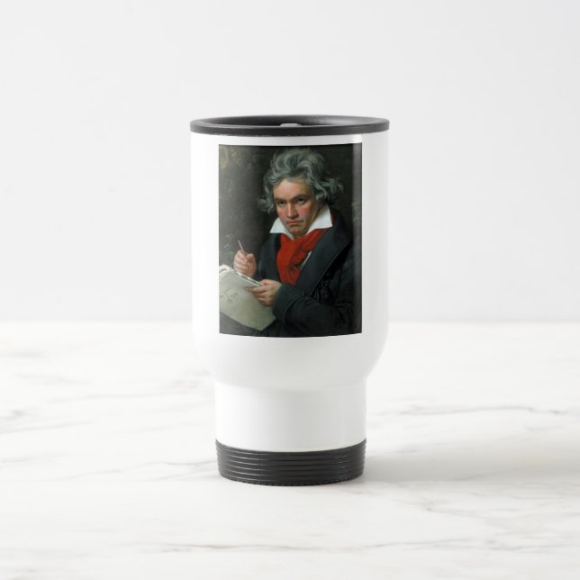 Taza De Viaje Retrato de Ludwig van Beethoven (Centro)