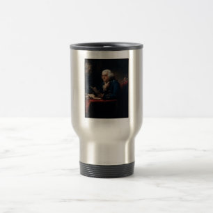 Taza De Viaje Retrato de miembro, padre fundador de Benjamin Fra