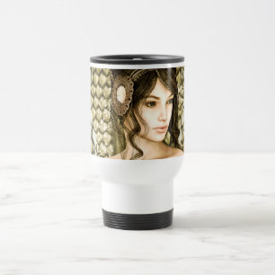 Taza De Viaje Retrato de princesa de cuento de hadas encantado