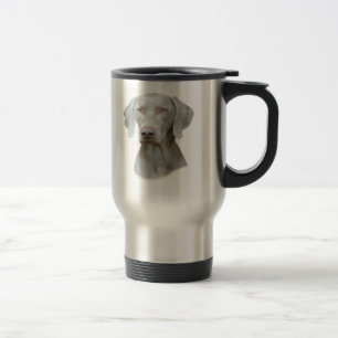 Taza De Viaje Retrato de Weimaraner de un perro