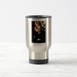 Taza De Viaje Retrato del presidente estadounidense Gerald Rudol