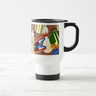 Taza De Viaje Retro Bowling Mug