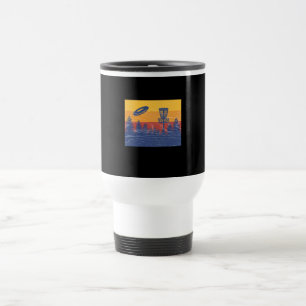 Taza De Viaje Retro de disco de golf