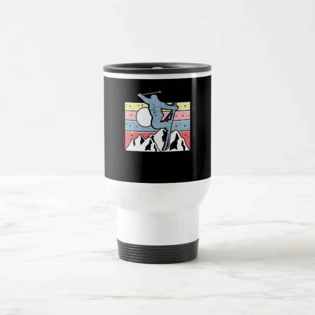 Taza De Viaje Retro de esquí (Centro)
