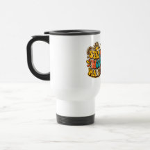 Taza de viaje Retro Mantén la Positividad
