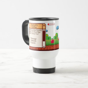 Taza De Viaje Retro Pixel Gaming personalizado