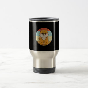 Taza De Viaje Retro Shiba Inu   Producto Shiba Inu Mom