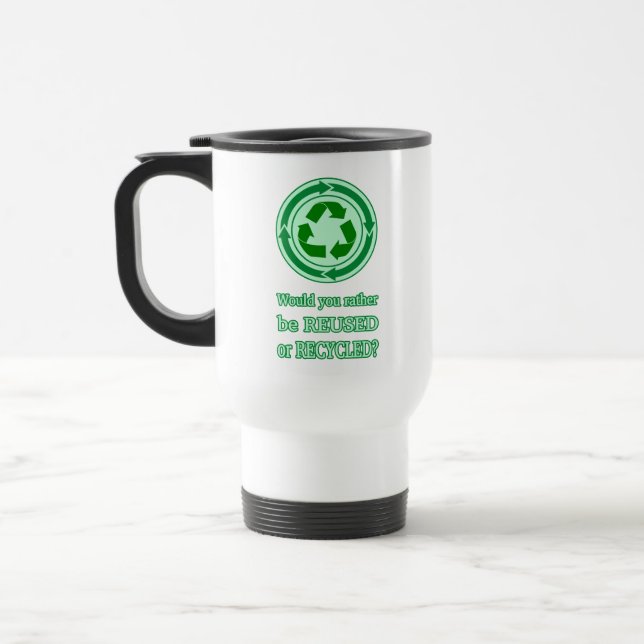 Taza De Viaje Reutilizar y reciclar (Izquierda)