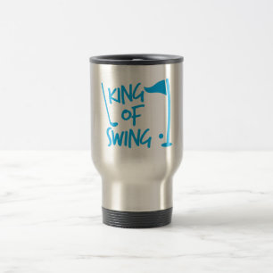 Taza De Viaje ¡Rey del OSCILACIÓN! pelota de golf y club de go