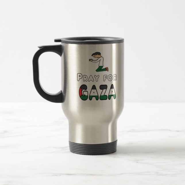 Taza De Viaje Rezar por Gaza (Izquierda)