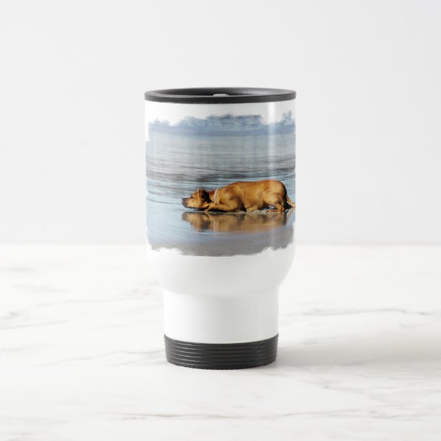 Taza De Viaje ¿Rhodesian Ridgeback - es el agua fría? (Centro)