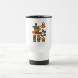 Taza De Viaje Riego Mis Plantas – Rayas Retro 70
