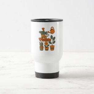 Taza De Viaje Riego Mis Plantas – Rayas Retro 70