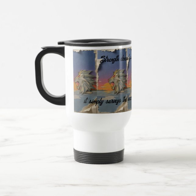 Taza De Viaje Roaring Lion Sunrise Papercut Travel Mug (Izquierda)