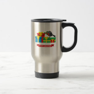 Taza De Viaje Robin Y Los Cuatro Regalos Coloridos