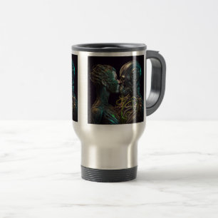 Taza De Viaje Robot Love Travel/Commuter Mug, 15 oz
