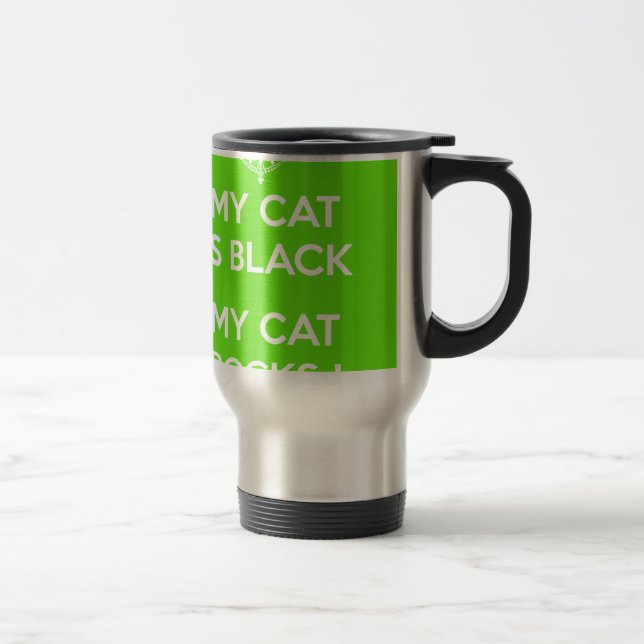 Taza De Viaje Rocas de gato negro (Derecha)
