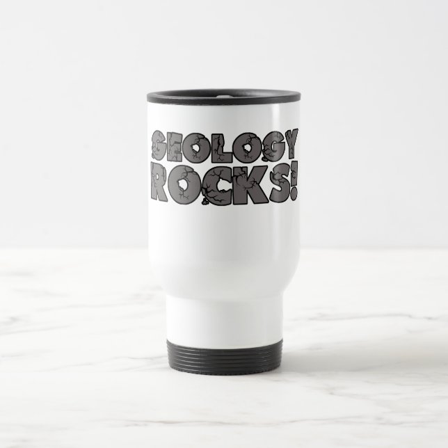 Taza De Viaje Rocas de la geología (Centro)