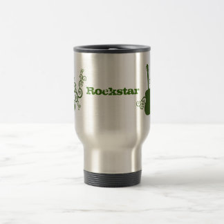 Taza De Viaje Rockstar Guitar Mug, Verde