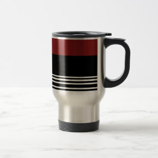 Taza De Viaje Rojo/Negro/Plata > Café Travel Mug