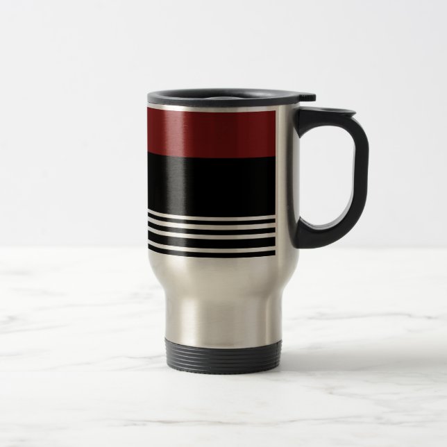 Taza De Viaje Rojo/Negro/Plata > Café Travel Mug (Derecha)