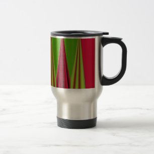 TAZA DE VIAJE ROJO ORO VERDE