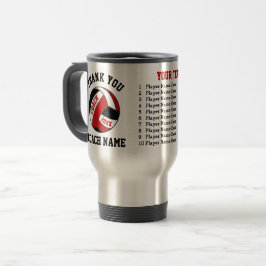 Taza De Viaje Rojo y regalos personalizados negro del coche del