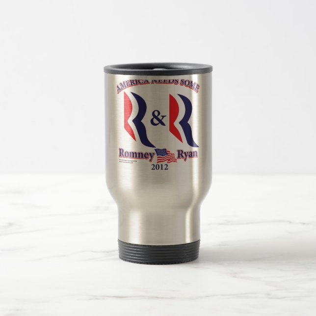Taza De Viaje Romney y Ryan (Centro)