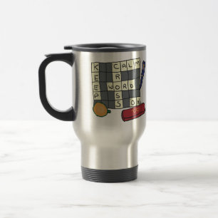 Taza De Viaje Rompecabezas cruzados