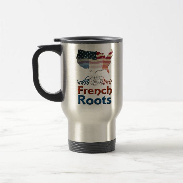 Taza De Viaje Roots franceses estadounidenses (Izquierda)