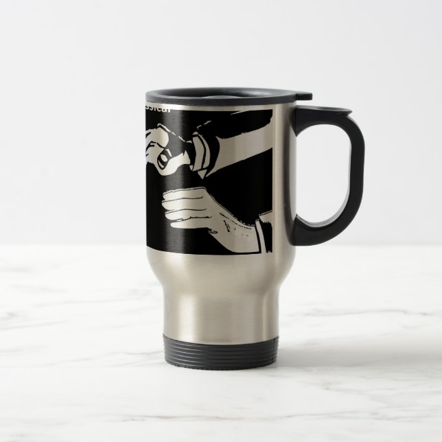 Taza De Viaje Ropa clásica de tambor en el salpicadero (Derecha)