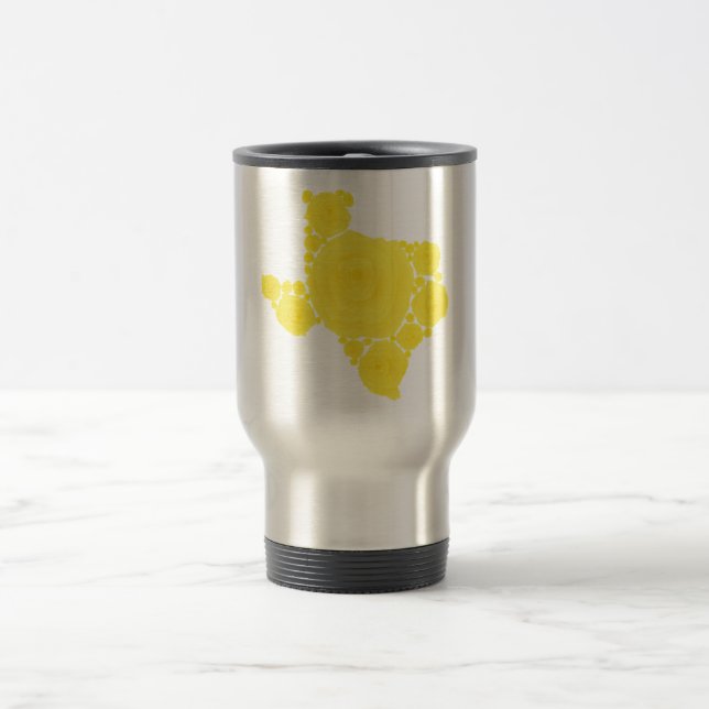 Taza De Viaje Rosa amarillo de Tejas (Centro)
