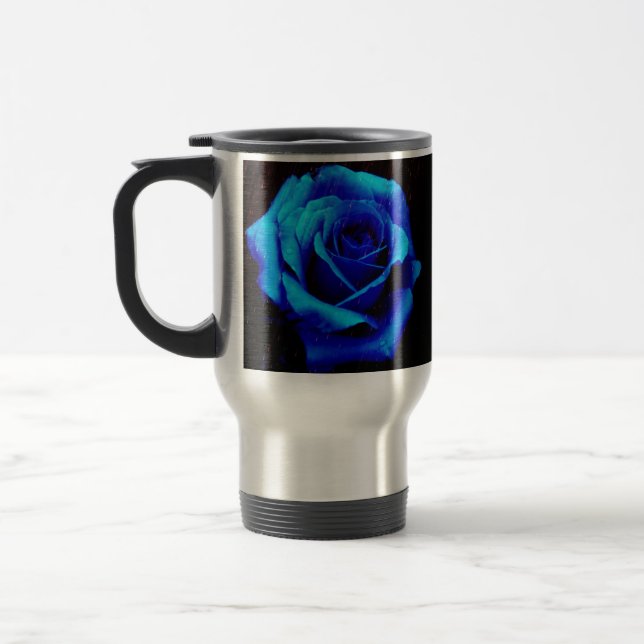 Taza De Viaje Rosa azul dramático (Izquierda)