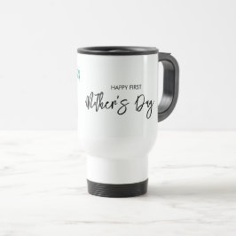 Taza De Viaje Rosa de Greenery para el Primer Día de la Madre Fo