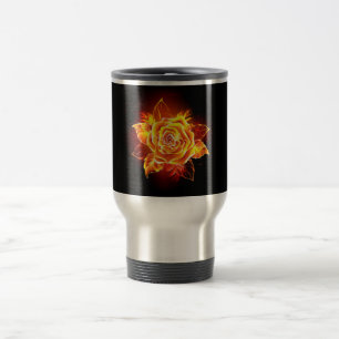 Taza De Viaje Rosa de incendios en auge