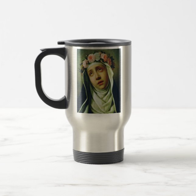 Taza De Viaje Rosa de Lima por Francesco de Mura (Izquierda)