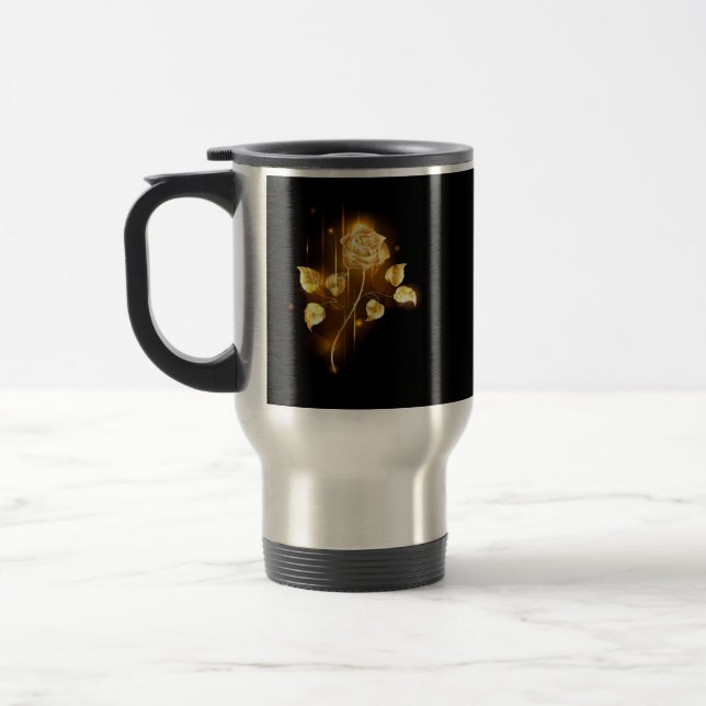 Taza De Viaje Rosa de oro (rosa de oro) (Izquierda)