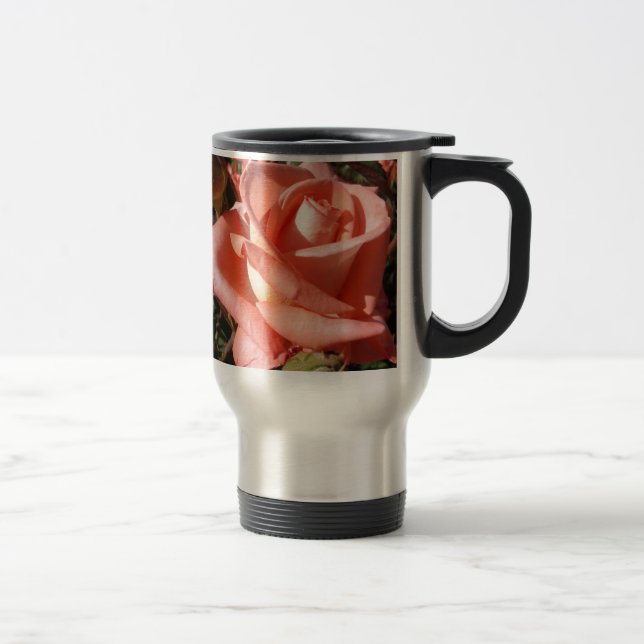 Taza De Viaje Rosa Rosa Melocotón (Derecha)