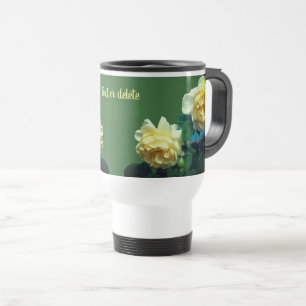 Taza De Viaje Rosas amarillas personalizadas