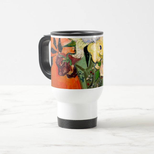 Taza De Viaje Rosas Van Gogh y Anemones (Anverso izquierdo)