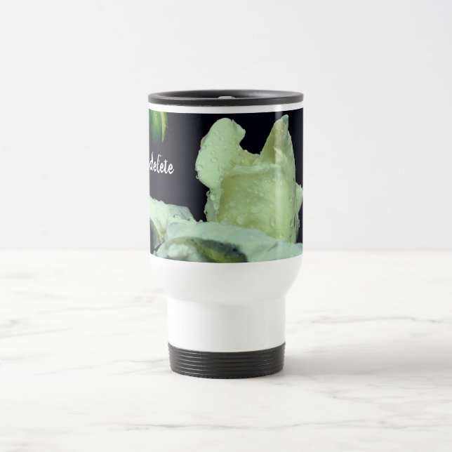 Taza De Viaje Rosebud tras la lluvia personalizada (Centro)
